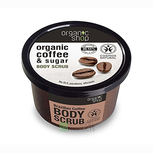 Tẩy Da Chết Toàn Thân cà phê Organic Shop chiết xuất dầu cà phê và mía đường